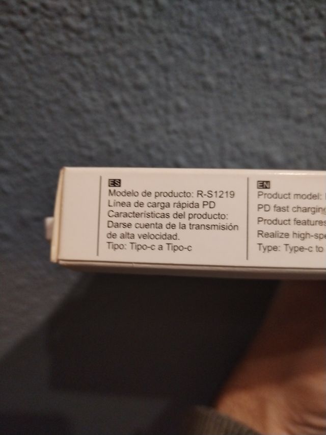 Cable Raptor USB-C a USB-C PD 3A