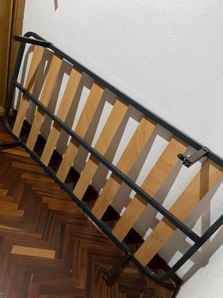 Somier de láminas metálico y madera