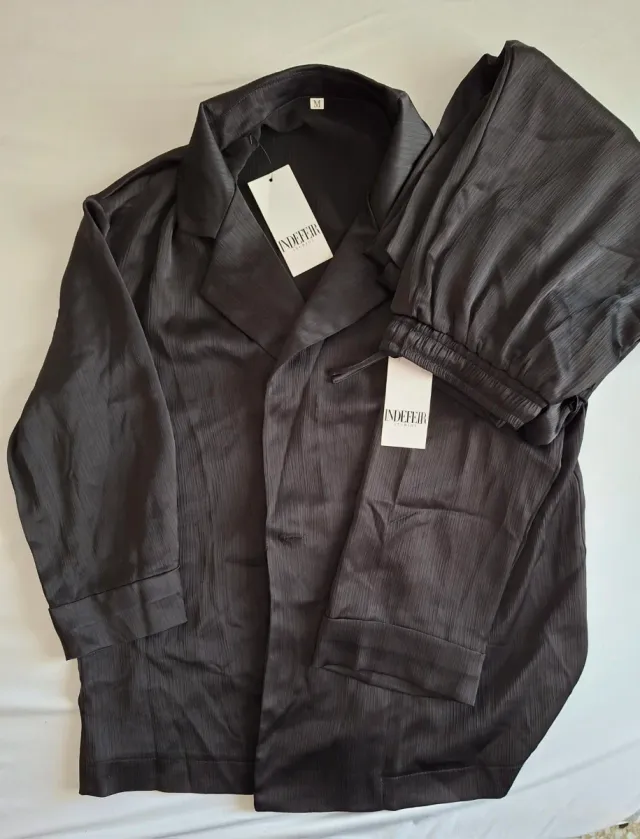 Pijama Negro Mujer Talla M