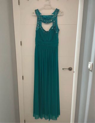 Vestido fiesta azul Easy Wear Talla 40