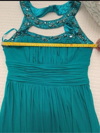 Vestido fiesta azul Easy Wear Talla 40