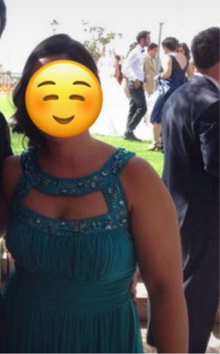 Vestido fiesta azul Easy Wear Talla 40