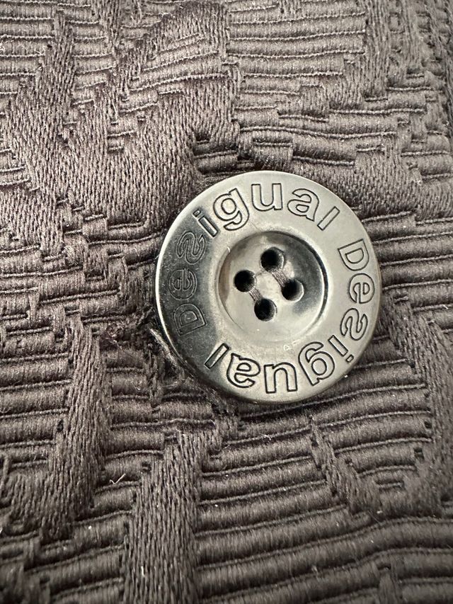 Abrigo Desigual Negro Multicolor