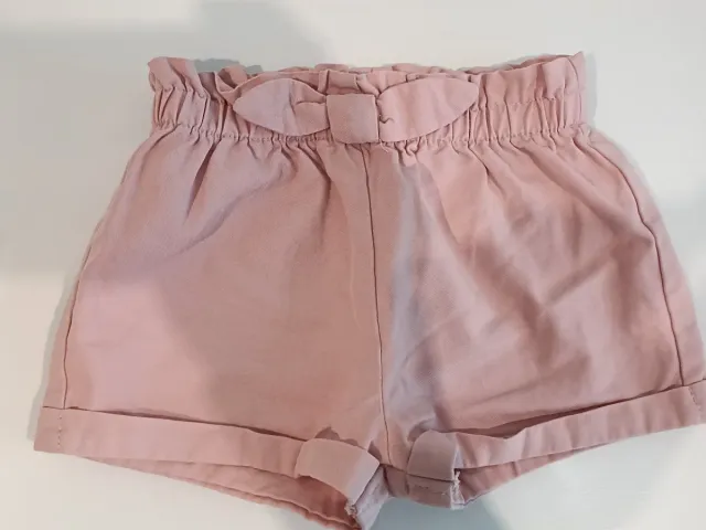 Pantalón corto niña rosa