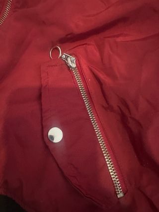 Chaqueta bomber roja talla L