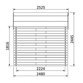 Caseta 4x2,5 m | Madera 28 mm de grosor