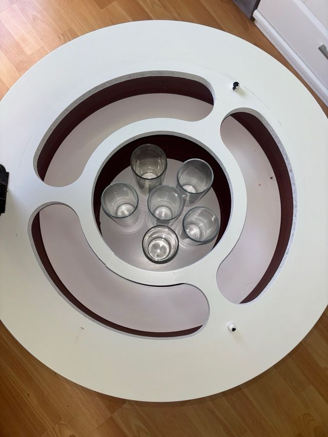 Globo terráqueo bar vintage con compartimento