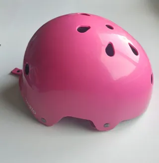 Casco rosa Decathlon niña