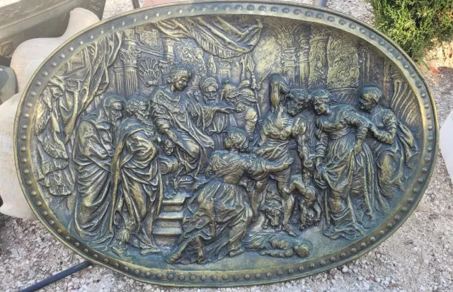 Relieve latón Juicio de Salomón