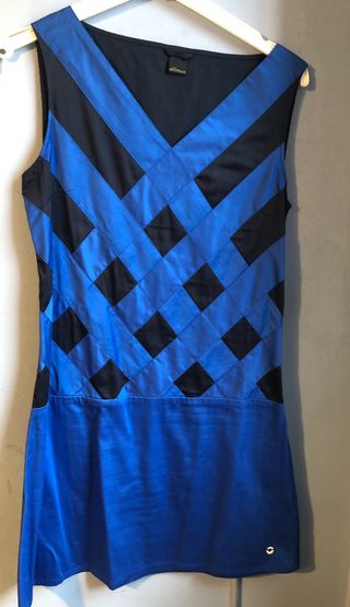 Vestido Skunkfunk azul y negro