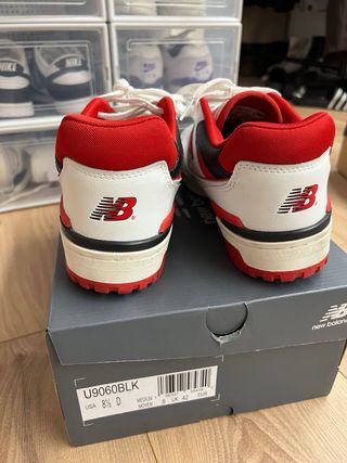 Zapatillas New Balance 550 Blancas y Rojas