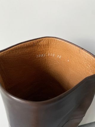 Stivali Alti in Pelle Marrone