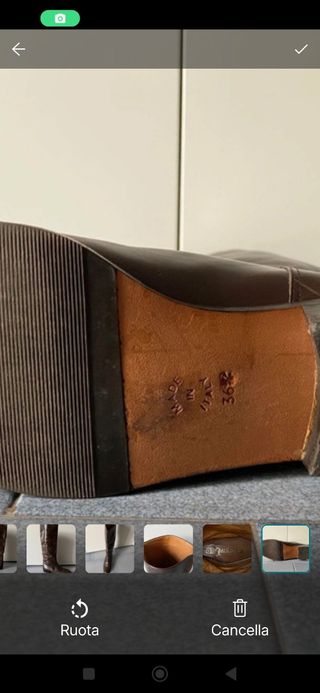 Stivali Alti in Pelle Marrone