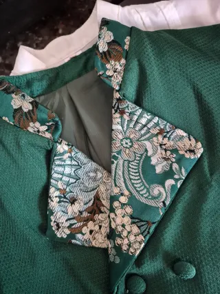 Traje de Fallero verde y blanco