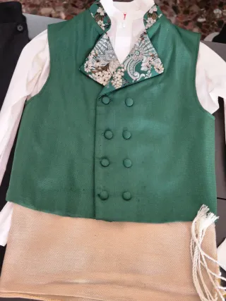 Traje de Fallero verde y blanco