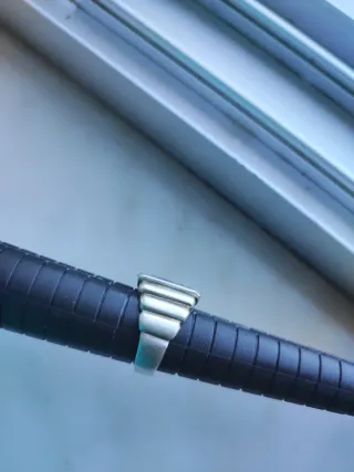 Anillo Plata Ley Esmeralda Talla 11,51
