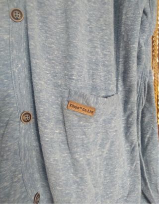 Cárdigan doble Khujo azul talla XL