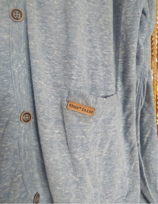 Cárdigan doble Khujo azul talla XL