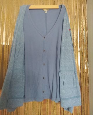 Cárdigan doble Khujo azul talla XL