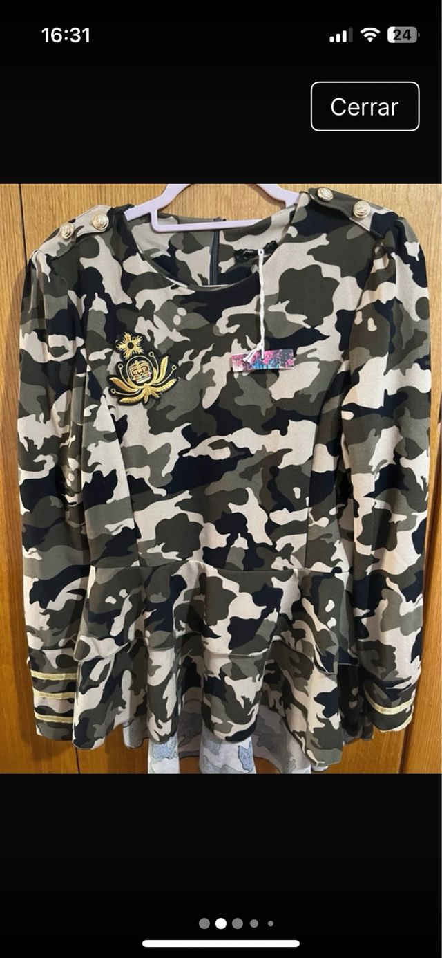 Top Pepe Jeans militar talla L