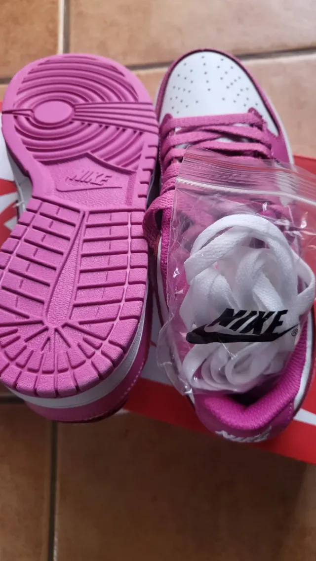 Nike Dunk Pink White Mujer