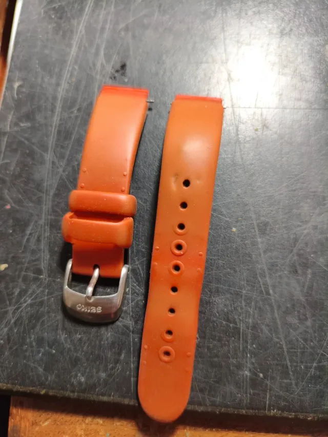 Correa Seiko Kinetic Naranja