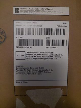 Impresora 3D Bambu Lab P2S Combo