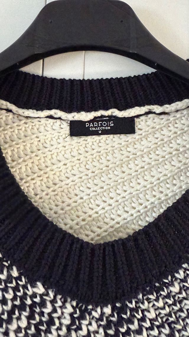 Jersey Parfois Talla Única azul marino y Blanco