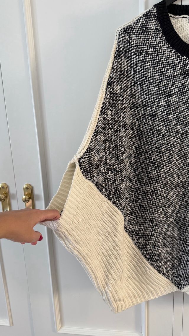 Jersey Parfois Talla Única azul marino y Blanco