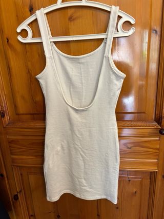 Vestito Bershka bianco taglia S nuovo