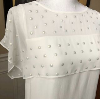 Vestido Zara blanco