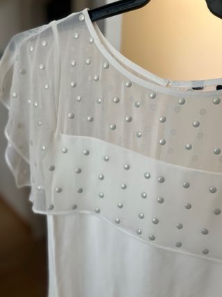 Vestido Zara blanco