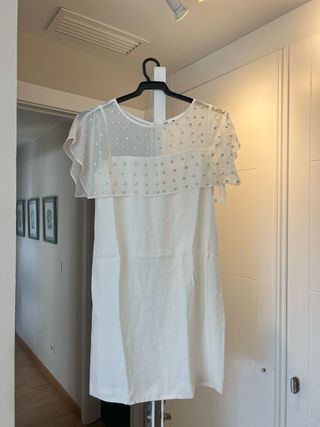 Vestido Zara blanco