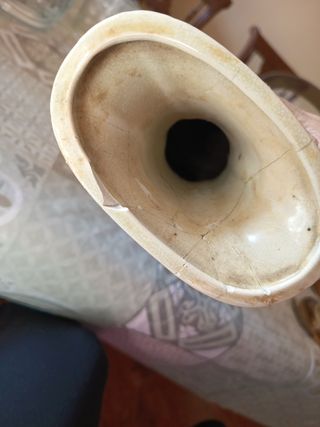 Jarrón porcelana santsuma motivos japoneses