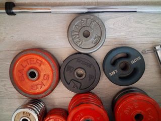 Equipo de gimnasio en casa