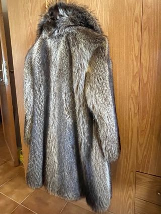 Cappotto in pelliccia marrone