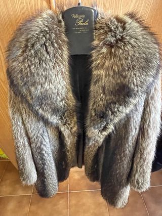 Cappotto in pelliccia marrone