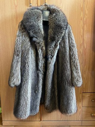 Cappotto in pelliccia marrone
