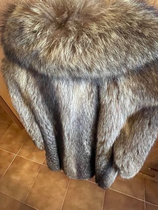 Cappotto in pelliccia marrone