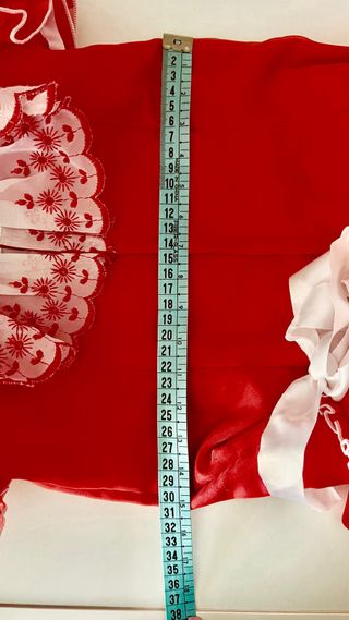 Vestido Flamenco Niña Rojo y Blanco