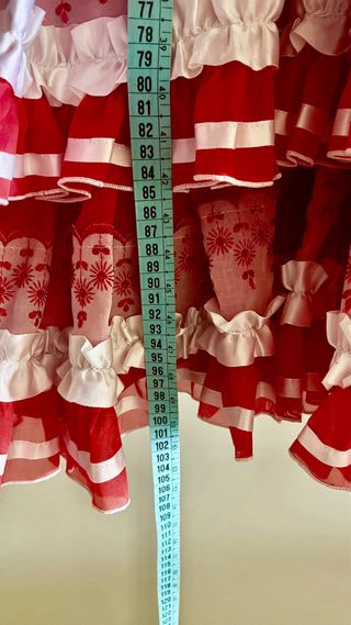 Vestido Flamenco Niña Rojo y Blanco