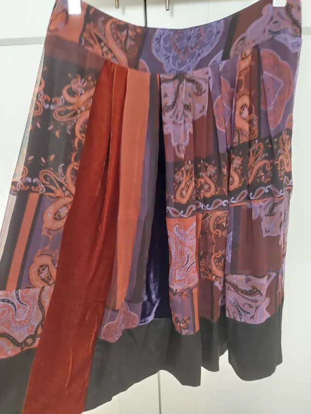 Falda Etro Seda Estampada