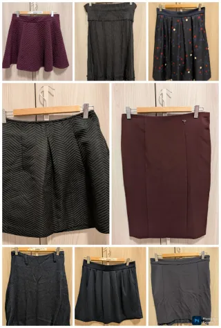 Lotto gonne invernali grigio/viola