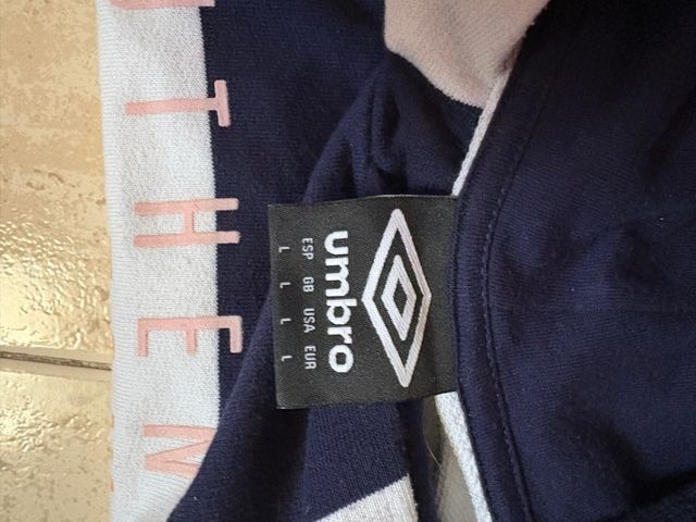 Sudadera Umbro rayas azul y blanco