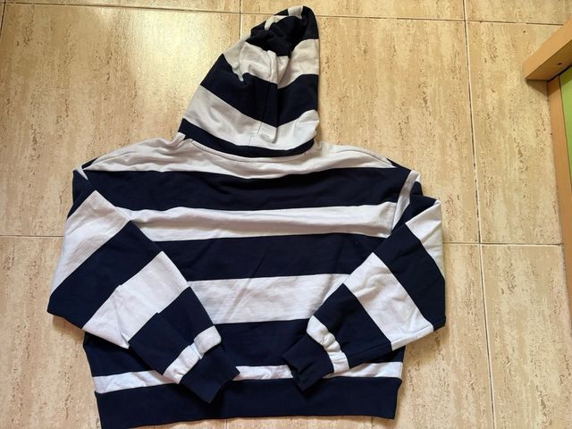 Sudadera Umbro rayas azul y blanco