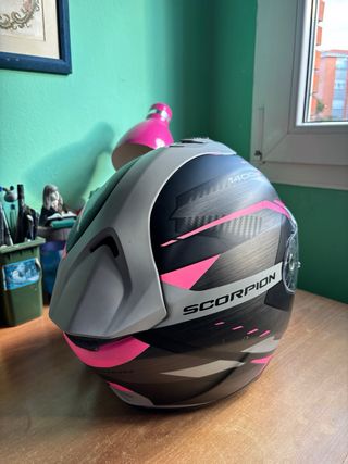 Casco Scorpion EXO-1400 Air Negro/Rosa