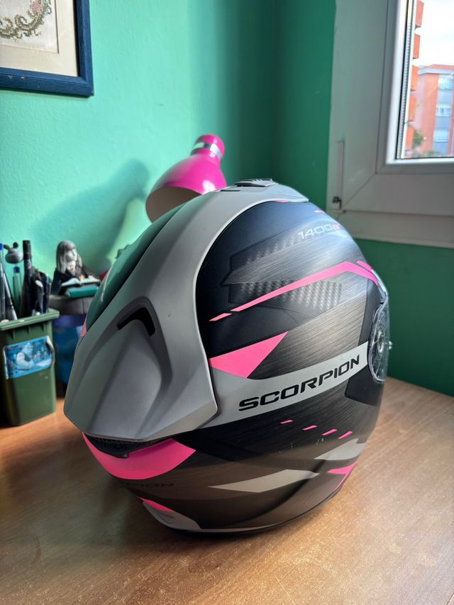 Casco Scorpion EXO-1400 Air Negro/Rosa