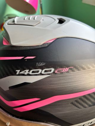 Casco Scorpion EXO-1400 Air Negro/Rosa