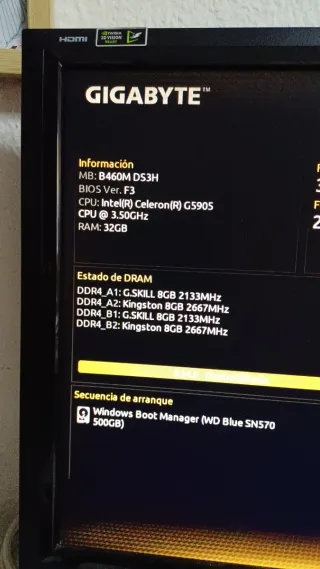 Placa Base Gigabyte B460M DS3H LGA 1200