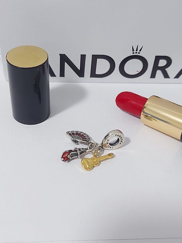 Pandora Charm Guitarra, Abanico y zapato